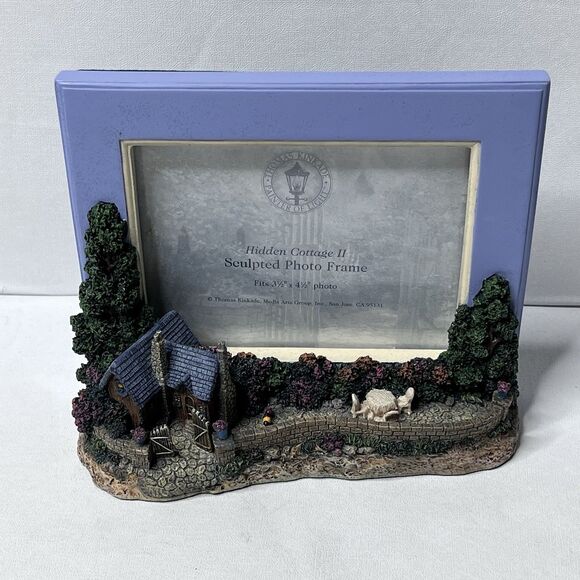 Thomas Kinkade Hidden Cottage II Sculpted Photo Frame 3.5" x 4.5" - Picture 5 of 10